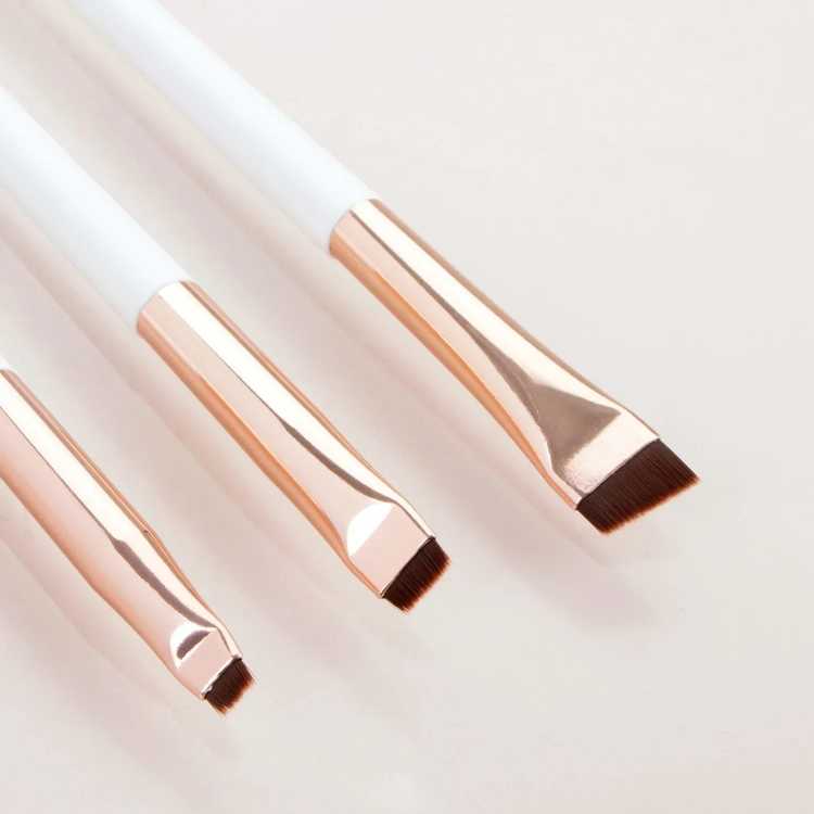 Wholesale 3 Pcs edge eyeliner brush oblique head eyebrow brush outline eyeliner brush ultra-thin eyeshadow brush makeup tools