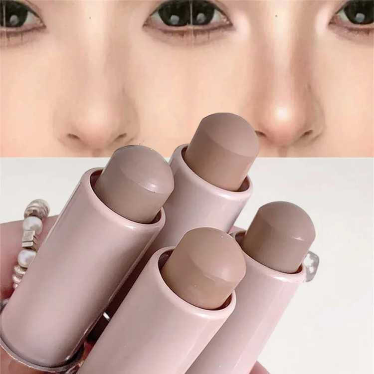 Moisturizing Matte Concealer Contour Stick Smooth Lasting 3D Nose Shadow Waterproof Face Highlight Brighten Contour Makeup 66