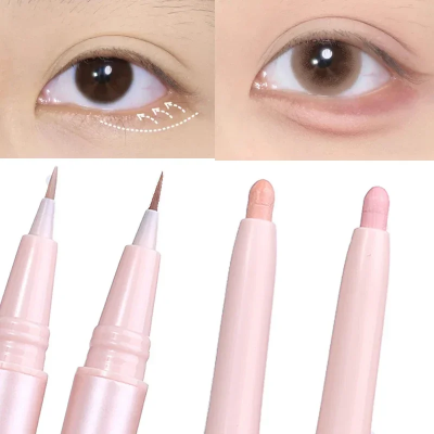 Mulitfuntional Double Ended Lying Silkworm Pencil Highlighter Makeup Pen Nude Liquid Contour Liner Eye Brightener Make Up Stick 66