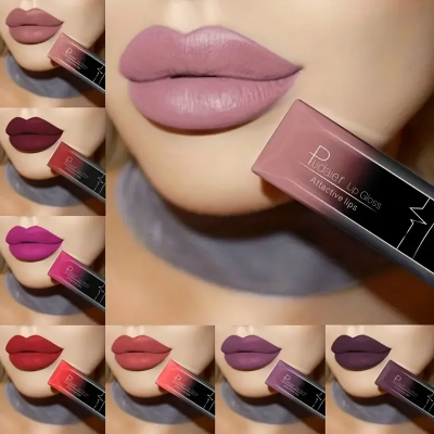Best Lip Makeup 17 Color Sexy Matte Long Lasting Lipgloss Liquid Lipstick Lip Cream 66