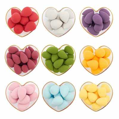 New Beauty Makeup Cosmetic Puff Water Drop Shape Non latex Wet And Dry Sponge Cushion Foundation Powder Sponge Makeup Accessoriy