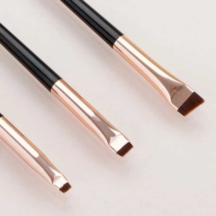 Wholesale 3 Pcs edge eyeliner brush oblique head eyebrow brush outline eyeliner brush ultra-thin eyeshadow brush makeup tools