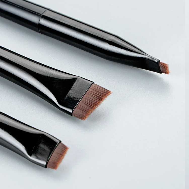 Wholesale 3 Pcs edge eyeliner brush oblique head eyebrow brush outline eyeliner brush ultra-thin eyeshadow brush makeup tools