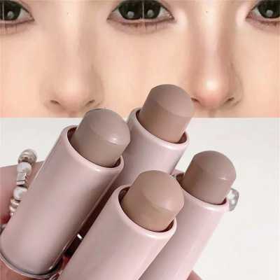 Moisturizing Matte Concealer Contour Stick Smooth Lasting 3D Nose Shadow Waterproof Face Highlight Brighten Contour Makeup 66