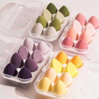 4/8pcs Makeup Egg makeup sponge Set Gourd Water Drop Puff Makeup Puff Set Colorful Cushion Cosmestic Sponge Tool Wet Dry Use