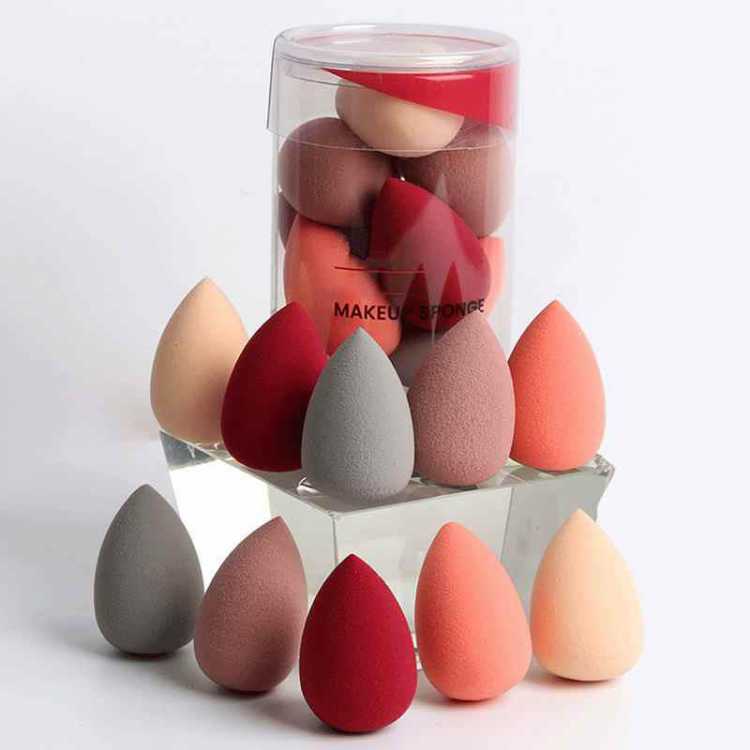 10pcs Makeup Foundation Sponge Makeup Cosmetic Puff Powder Smooth Beauty Cosmetic Makeup Sponge Drying Blender