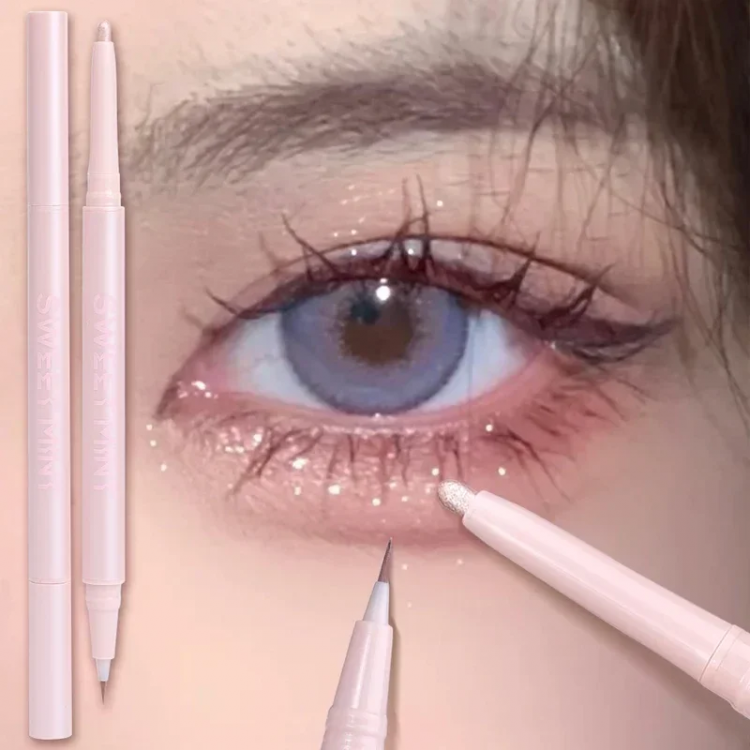 Mulitfuntional Double Ended Lying Silkworm Pencil Highlighter Makeup Pen Nude Liquid Contour Liner Eye Brightener Make Up Stick 66
