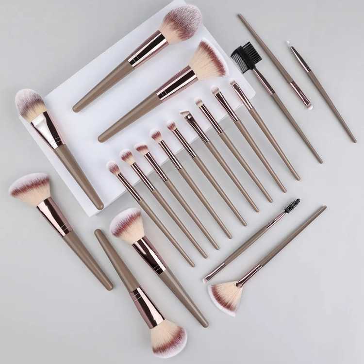 3-20PCS Makeup Brushes Set Eyeshadow Fluffy Foundation Concealer Blush Highlighter Storage Box Female Cosmetics Beauty Tools 66