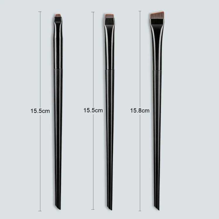 Wholesale 3 Pcs edge eyeliner brush oblique head eyebrow brush outline eyeliner brush ultra-thin eyeshadow brush makeup tools