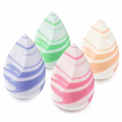 4Pcs Multi colored Blender Blending Beauty Sponge For Wet And Dry Non Latex